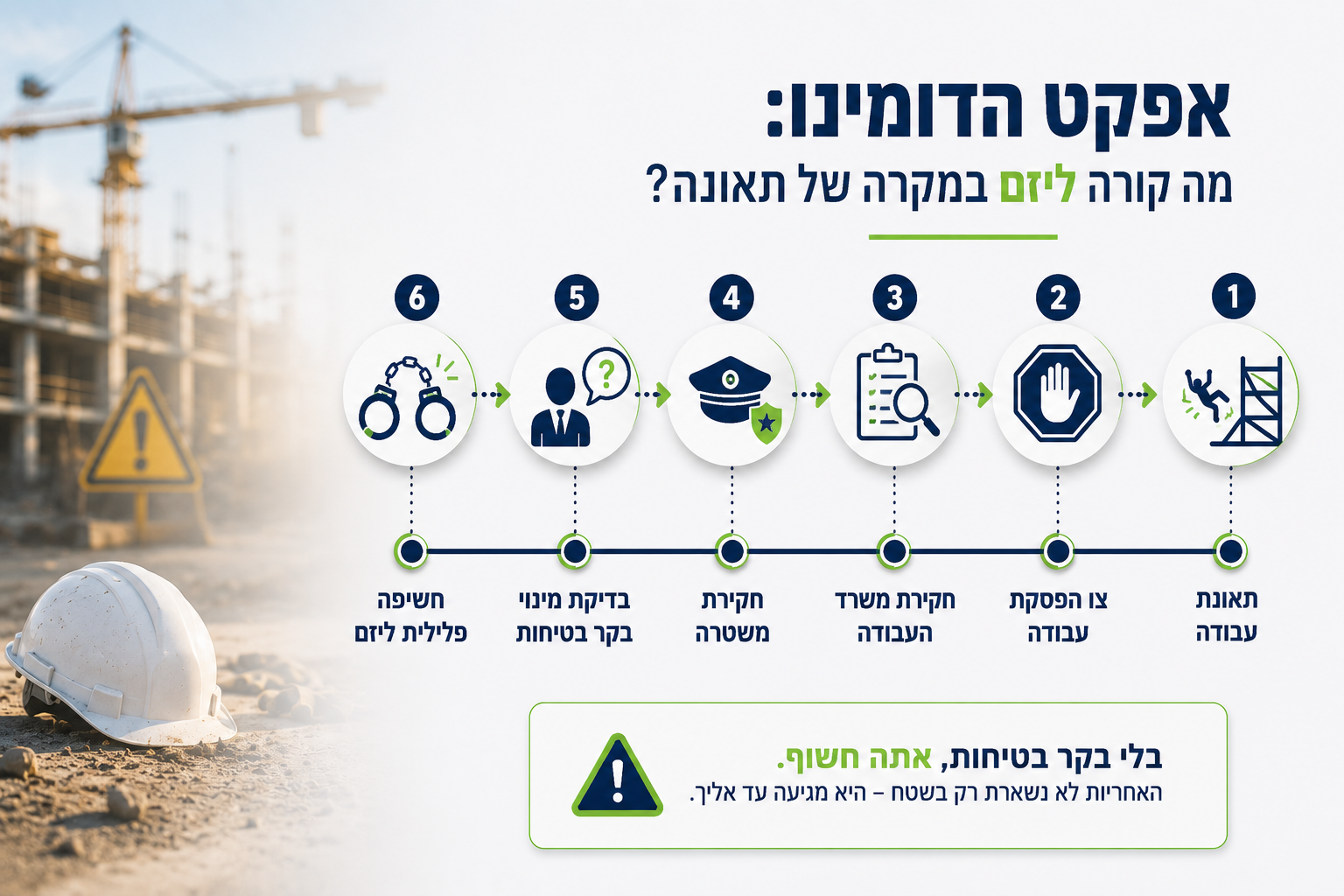 אפקט דומינו — השלכות אי-ציות לתקנות הבטיחות החדשות 2025