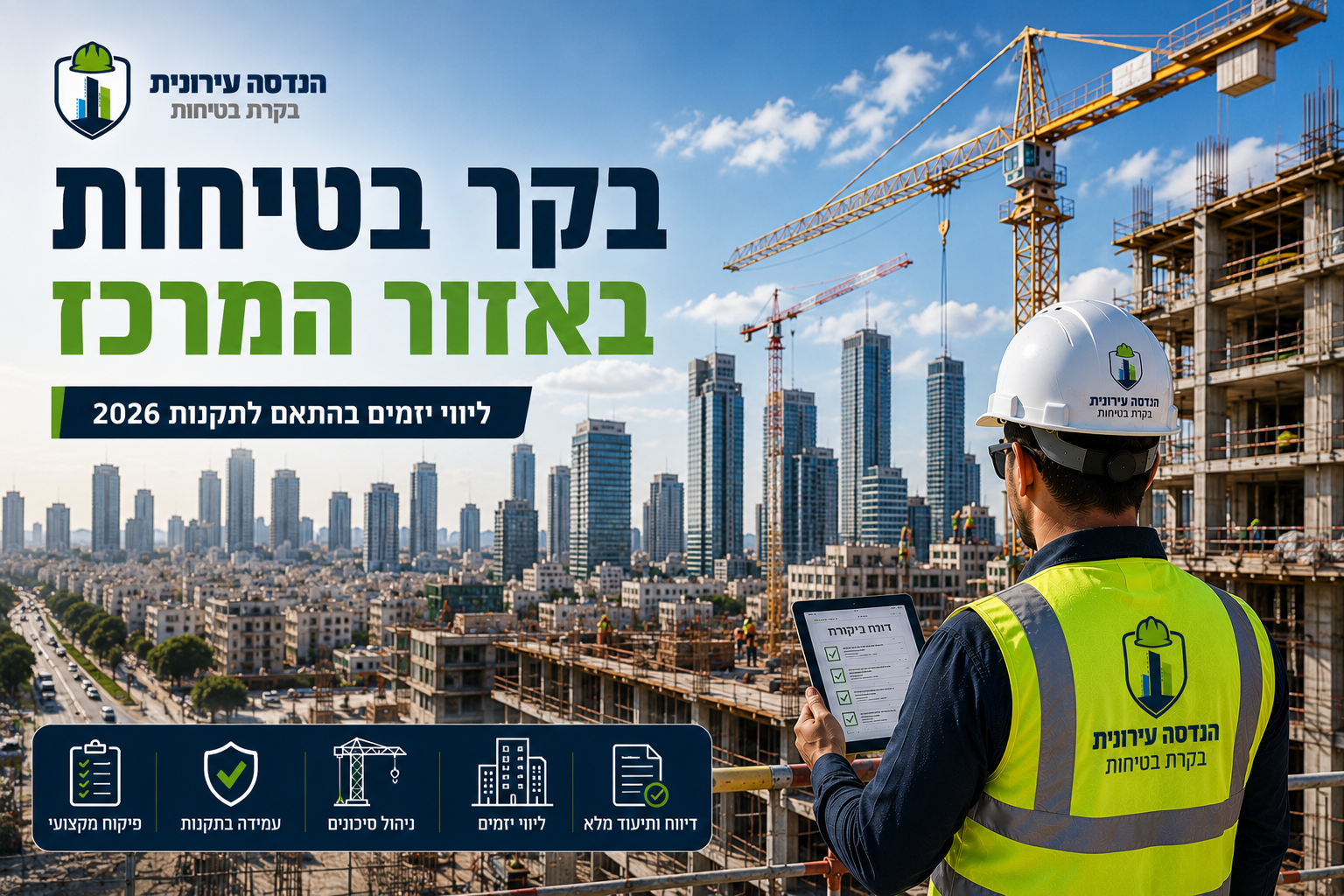 בקר בטיחות באזור המרכז — ליווי יזמים בהתאם לתקנות 2026