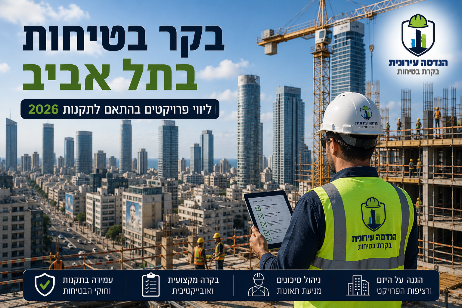 בקר בטיחות בתל אביב — ליווי פרויקטי בנייה מורכבים לפי תקנות 2026